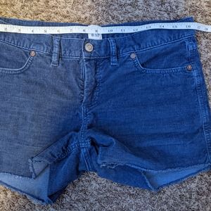 Cute blue corduroy shorts by Gap